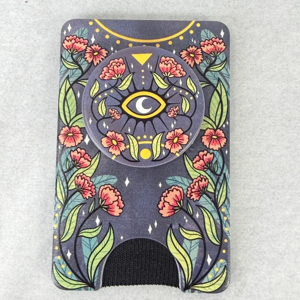 PopSockets Floral Bohemian PopWallet+ Phone Grip and Card Holder OS - Picture 2 of 4